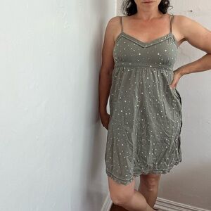 American Eagle Outfitters | Polka Dot Spaghetti Strap Mini Dress